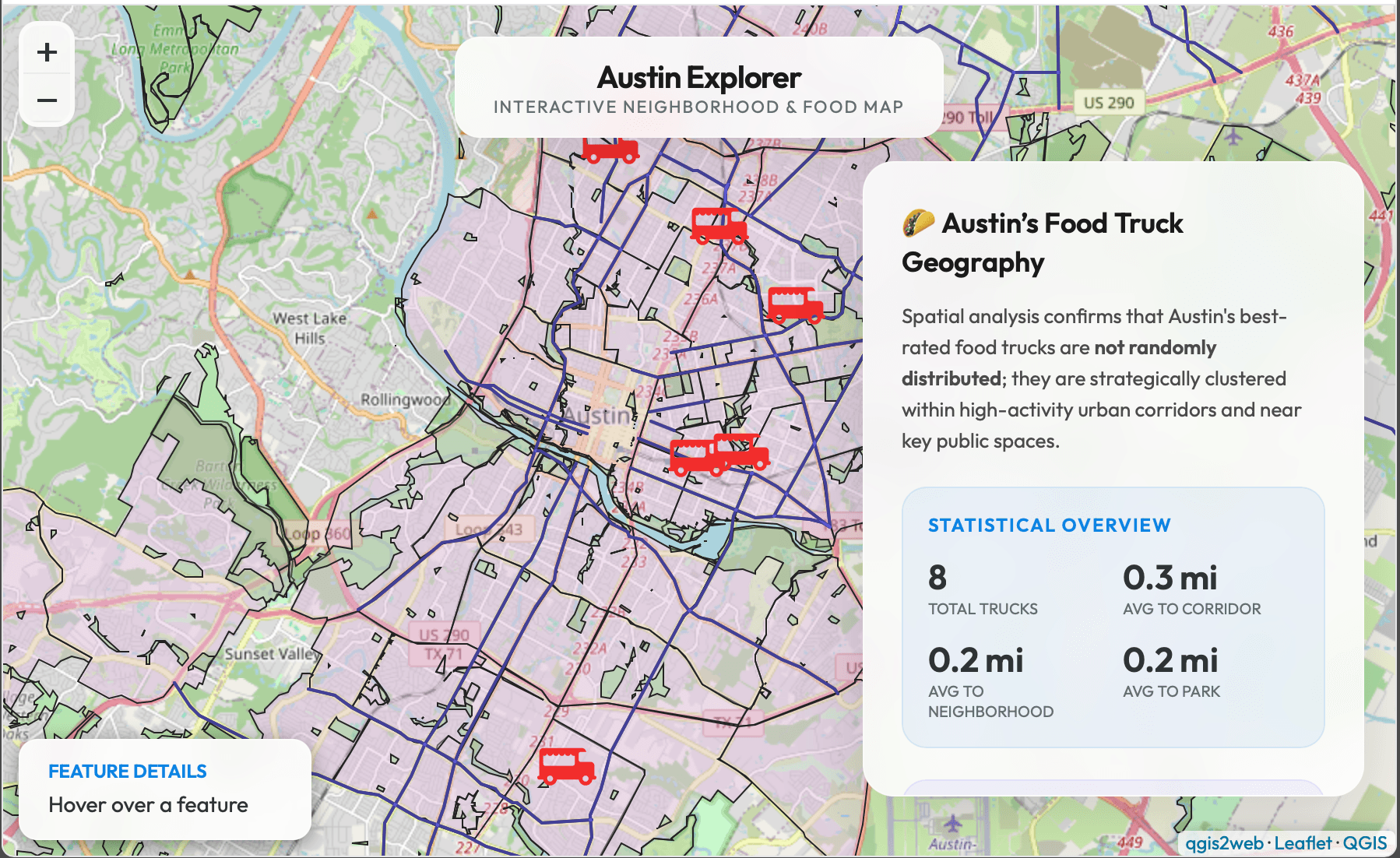 Interactive map preview